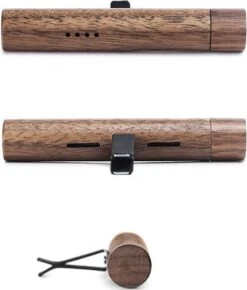 Luxe Autoparfum - Auto Luchtverfrisser Hout - Incl. 2 Geuren! - Zwarte Walnoot - Massief Houten Auto Geur - Air Vent - Aromatherapie - Airconditioner Diffuser - Auto Parfum - Hout - Clip - Navulbaar -Parfum Verkoopwinkel 1022x1200