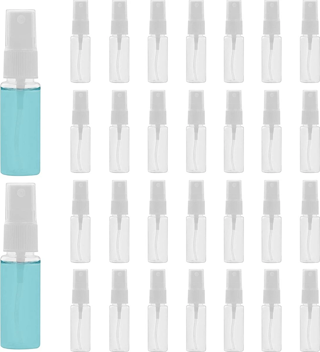 Belle Vous Mini 20ml Verstuiver Spray Flesjes (30 Pak) - Fijne Mist Spray Flesjes Met Doppen - Navulbaar Anti Lek Plastic Fles Voor Schoonmaken, Parfums, Essentiele Oliën – Reisformaat 1 Belle Vous Mini 20ml Verstuiver Spray Flesjes (30 Pak) - Fijne Mist Spray Flesjes Met Doppen - Navulbaar Anti Lek Plastic Fles Voor Schoonmaken, Parfums, Essentiele Oliën – Reisformaat