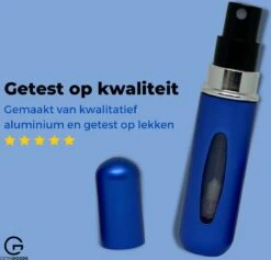 Cetins - Parfum Verstuiver Navulbaar - Mini Parfum Flesje - Reisflesje – Matt Blauw -Parfum Verkoopwinkel 1200x1153 5
