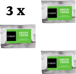 ISetchi Green Era Refill Autoparfum - Navul Verpakking - 3 Stuks - Navullingen