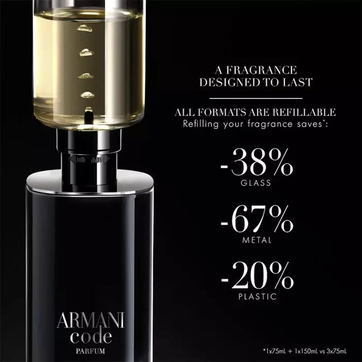 Giorgio Armani Code Homme Le Parfum Eau De Parfum Spray 50 Ml - Herenparfum Navulbaar 8 Giorgio Armani Code Homme Le Parfum Eau De Parfum Spray 50 Ml - Herenparfum Navulbaar - Afbeelding 8
