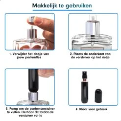 Mini Parfum Flesje | Lipstick Formaat Navulbare Parfum Verstuiver - Zwart -Parfum Verkoopwinkel 1200x1200 389