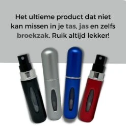 Cetins - Parfum Verstuiver Navulbaar - Mini Parfum Flesje - Reisflesje – Matt Grijs - -Parfum Verkoopwinkel 1200x1200 425