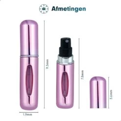 Mini Parfum Flesje 2-PACK Goud En Roze| Lipstick Formaat Navulbare Parfum Verstuiver -Parfum Verkoopwinkel 1200x1200 436