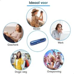 MaxedMore Navulbare Parfumverstuiver 5ml Blauw - 65 Keer Spraybare Parfum Verstuiver - Hervulbaar Tasverstuiver Voor Parfum - Meeneem Mini Geur Flesje Voor Op Reis - Lipstick Formaat Navulbaar Parfumflesje -Parfum Verkoopwinkel 1200x1200 466