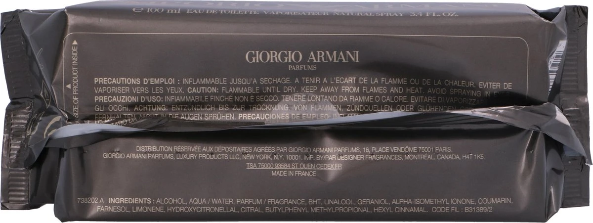 Armani Emporio Lui 100 Ml - Eau De Toilette - Herenparfum 7 Armani Emporio Lui 100 Ml - Eau De Toilette - Herenparfum - Afbeelding 7