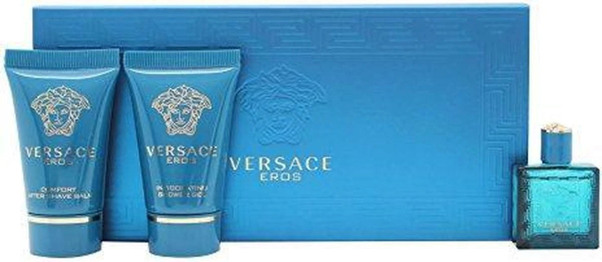 Versace - Eros Gift Of Mini 5 Ml, And Eros 25 Ml (After Shave Balm) Eros 25 Ml - Eau De Toilette - 5ML 6 Versace - Eros Gift Of Mini 5 Ml, And Eros 25 Ml (After Shave Balm) Eros 25 Ml - Eau De Toilette - 5ML - Afbeelding 6