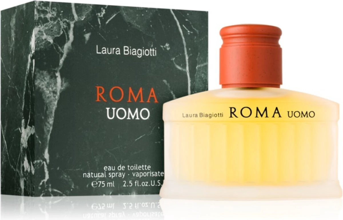 Laura Biagiotti Roma Uomo - 75 Ml - Eau De Toilette Spray - Herenparfum 1 Laura Biagiotti Roma Uomo - 75 Ml - Eau De Toilette Spray - Herenparfum