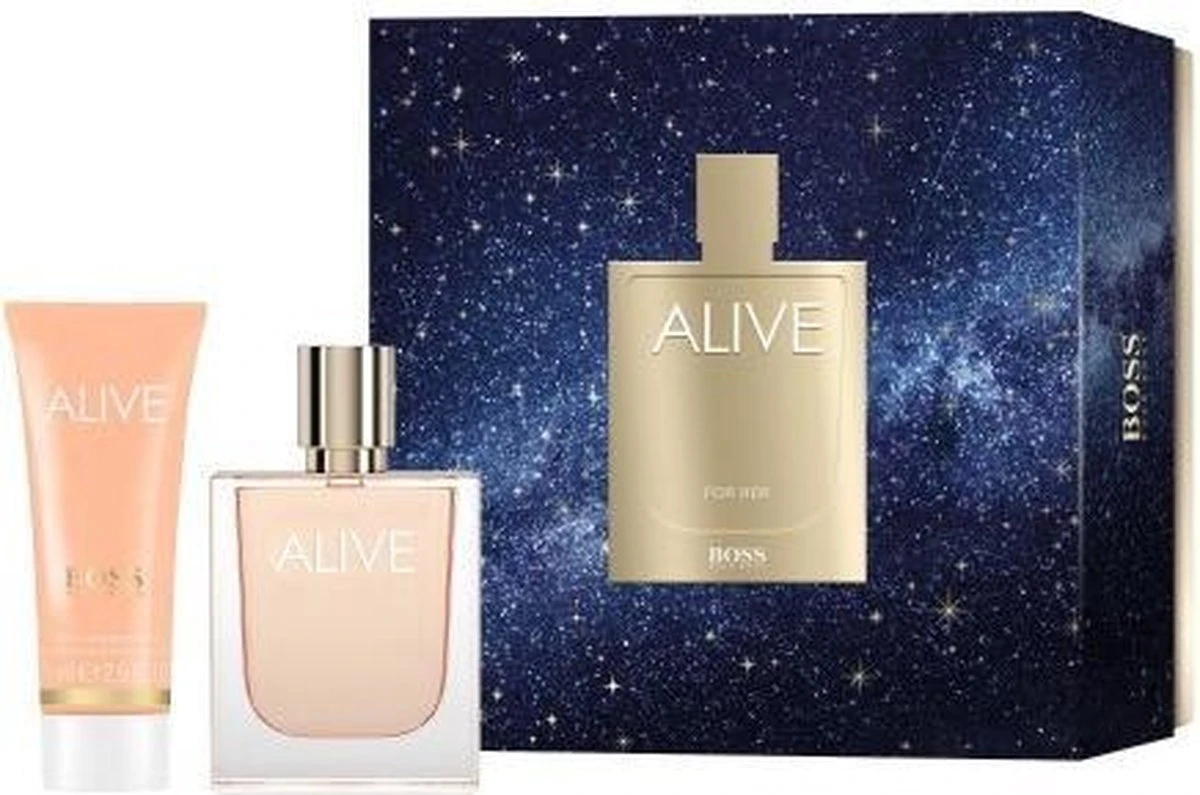 Hugo Boss Alive Geschenkset - 50ml Eau De Parfum + 75ml Bodylotion 10 Hugo Boss Alive Geschenkset - 50ml Eau De Parfum + 75ml Bodylotion - Afbeelding 10