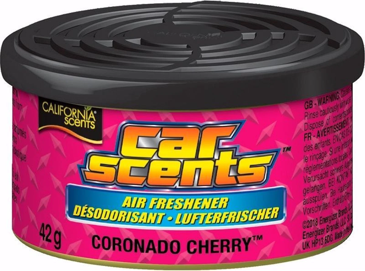 California Scents Luchtverfrisser - Coronado Cherry - Blikje 42gr 1 California Scents Luchtverfrisser - Coronado Cherry - Blikje 42gr