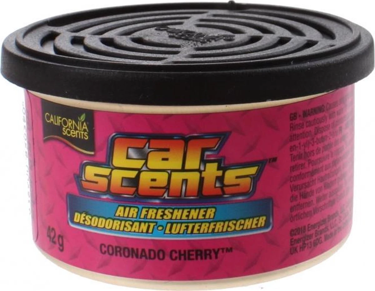 California Scents Luchtverfrisser - Coronado Cherry - Blikje 42gr 2 California Scents Luchtverfrisser - Coronado Cherry - Blikje 42gr - Afbeelding 2