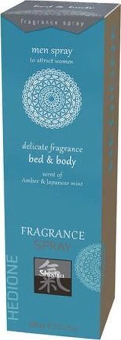 Shiatsu - Feromonen Bed & Body Spray Voor Mannen - Amber & Japanse Mint -Parfum Verkoopwinkel 429x1200