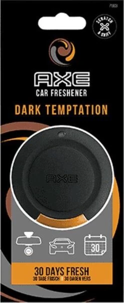 Axe Geurhanger Auto - Luchtverfrisser - 6 Cm - DARK TEMPTATION - Autoverfrisser