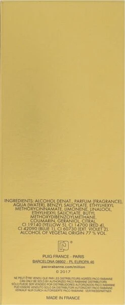 Paco Rabanne 1 Million Lucky 100 Ml - Eau De Toilette - Herenparfum 22 Paco Rabanne 1 Million Lucky 100 Ml - Eau De Toilette - Herenparfum -Parfum Verkoopwinkel 495x1200 3