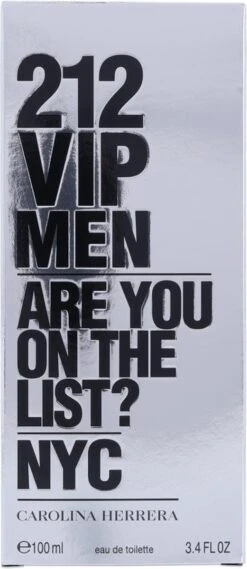 Carolina Herrera 212 VIP Men - 100 Ml - Eau De Toilette Spray - Herenparfum 37 Carolina Herrera 212 VIP Men - 100 Ml - Eau De Toilette Spray - Herenparfum -Parfum Verkoopwinkel 521x1200 1