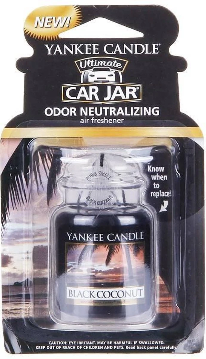 Yankee Candle - Car Jar Ultimate - Black Coconut 1 Yankee Candle - Car Jar Ultimate - Black Coconut