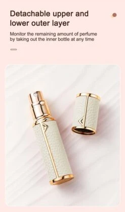 Hervulbare Parfumverstuiver-5ml-Mini Parfumverstuiver-Kleine Spuitfles Voor Parfum-Lege Parfumflesje Voor Op Reis Glasspray Draagbaar Parfumpakket Met Lederen Hoes - Mandarijn Groen -Parfum Verkoopwinkel 707x1200 3