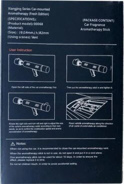 Luxe Auto Luchtverfrisser - 3 Aroma Geuren - Auto Verfrisser - Auto Luchtje - Zwart -Parfum Verkoopwinkel 811x1200 1