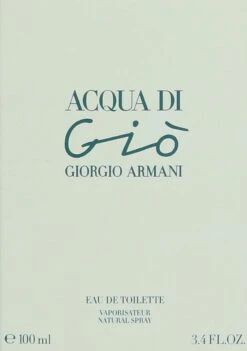 Giorgio Armani Acqua Di Giò - 100ml - Eau De Toilette 31 Giorgio Armani Acqua Di Giò - 100ml - Eau De Toilette -Parfum Verkoopwinkel 845x1200