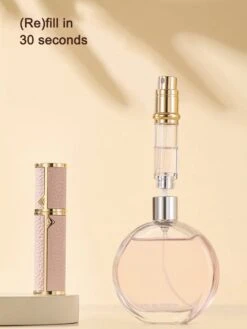 Hervulbare Parfumverstuiver-5ml-Mini Parfumverstuiver-Kleine Spuitfles Voor Parfum-Lege Parfumflesje Voor Op Reis Glasspray Draagbaar Parfumpakket Met Lederen Hoes - Mandarijn Groen -Parfum Verkoopwinkel 900x1200 10