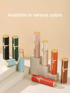 Hervulbare Parfumverstuiver-5ml-Mini Parfumverstuiver-Kleine Spuitfles Voor Parfum-Lege Parfumflesje Voor Op Reis Glasspray Draagbaar Parfumpakket Met Lederen Hoes - Mandarijn Groen -Parfum Verkoopwinkel 908x1200 8