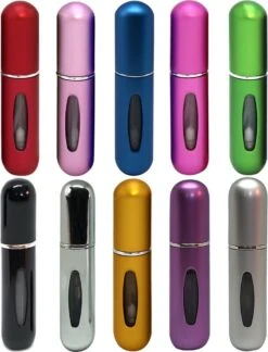 MaxedMore Navulbare Parfumverstuiver 5ml Zilver - 65 Keer Spraybare Parfum Verstuiver - Hervulbaar Tasverstuiver Voor Parfum - Meeneem Mini Geur Flesje Voor Op Reis - Lipstick Formaat Navulbaar Parfumflesje -Parfum Verkoopwinkel 915x1200 2