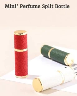 Hervulbare Parfumverstuiver-5ml-Mini Parfumverstuiver-Kleine Spuitfles Voor Parfum-Lege Parfumflesje Voor Op Reis Glasspray Draagbaar Parfumpakket Met Lederen Hoes - Mandarijn Groen -Parfum Verkoopwinkel 963x1200 3